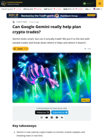 How Google Gemini Helps Crypto Traders Filter Signals From Noise