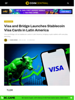 Visa and Bridge Launches Stablecoin Visa Cards in Latin America