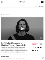 DeFi Suite Common is Making Privacy Accessible - Decrypt