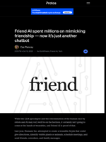 Friend AI spent millions on mimicking friendship -- now it's just another chatbot