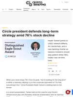 Circle president defends long-term strategy amid 76% stock decline