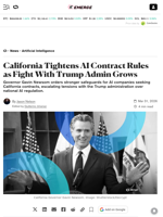 California Tightens AI Contract Rules as Fight With Trump Admin Grows - Decrypt