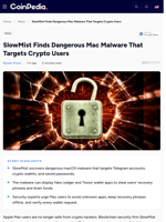 SlowMist Finds Dangerous Mac Malware That Target Crypto Users