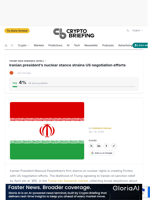 Iranian president's nuclear stance strains US negotiation efforts