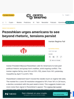 Pezeshkian urges americans to see beyond rhetoric, tensions persist