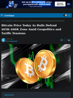 Bitcoin Defends $65K–$66K Zone as Liquidity Outweighs Geopolitics and Tariffs