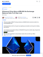 How Is Ethereum Investors’ FUD Suggesting Price Rise To $5,000?