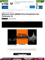 Binance Coin (BNB) Price Prediction for February 14