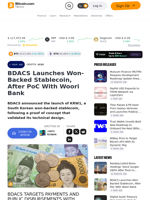 BDACS Launches Won-Backed Stablecoin, After PoC With Woori Bank – Crypto News Bitcoin News