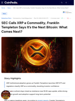 SEC Calls XRP a Commodity, Franklin Templeton Says It's the Next Bitcoin: What Comes Next?