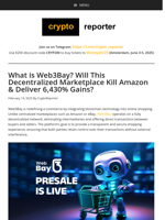 What is Web3Bay? Will This Decentralized Marketplace Kill Amazon & Deliver 6,430% Gains?