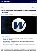 Wormhole Gets A Second Chance As RLUSD Goes Multichain