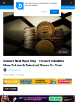 Solana's Next Major Step - Forward Industries Move To Launch Tokenized Shares On-Chain | Bitcoinist.com
