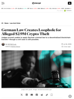 German Law Creates Loophole for Alleged $2.9M Crypto Theft - Decrypt