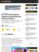 New XRPL Startup Initiative Launched by Seoul FinTech and XRPL Korea (Report)