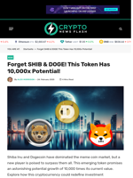 Forget SHIB & DOGE! This Token Has 10,000x Potential! - Crypto News Flash
