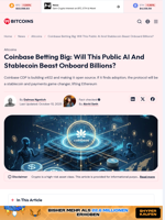 Coinbase CDP x402: An AI Stablecoin Beast?