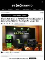 Bitunix Talk Show at TOKEN2049: From Education to Community, KOLs Say Trading Is No Longer Solo