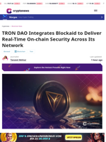 TRON Integrates Blockaid to Deliver Real-Time On-Chain Security
