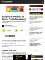 Buying Ripple (XRP) Below $2 Could be Possible Soon (Analyst)