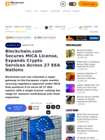 Blockchain.com Secures MiCA License, Expands Crypto Services Across 27 EEA Nations – Regulation Bitcoin News