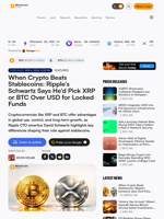 When Crypto Beats Stablecoins: Ripple’s Schwartz Says He’d Pick XRP or BTC Over USD for Locked Funds – Featured Bitcoin News