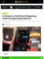 Is Ukraine on the Brink of Regaining $10B Through Crypto Reform? - CoinCentral