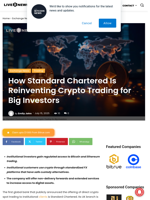 How Standard Chartered Is Reinventing Crypto Trading for Big Investors | Live Bitcoin News
