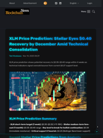 XLM Price Prediction: Stellar Eyes $0.40 Recovery by December Amid Technical Consolidation - Blockchain.News