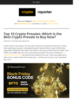 Top 10 Crypto Presales: Which Is the Best Crypto Presale to Buy Now?