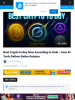 Best Crypto to Buy Now According to Grok – How AI Tools Deliver Better Returns