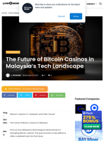 The Future of Bitcoin Casinos in Malaysia’s Tech Landscape   | Live Bitcoin News