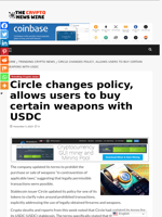Circle changes policy, allows users to buy certain weapons with USDC - The Crypto News Wire