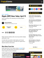 Ripple (XRP) News Today: April 15