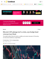 Bitcoin price analysis: BTC's downside volatility is a feature, not a crisis, says hedge funder