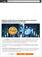 XYZVerse (XYZ) Attracts Strategic Interest as Analysts Highlight Bullish Momentum for 2025 - Brave New Coin