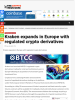 Kraken expands in Europe with regulated crypto derivatives - The Crypto News Wire