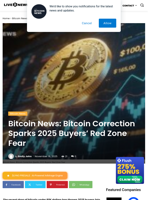 Bitcoin News: Bitcoin Correction Sparks 2025 Buyers’ Red Zone Fear | Live Bitcoin News