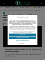 eToro Re-Lists 12 Tokens in U.S. After SEC Settlement