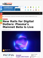 New Rails for Digital Dollars: Plasma’s Mainnet Beta Is Live - The Crypto News Wire