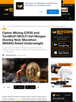 Morgan Stanley Backs CIFR, WULF As Data Center Plays