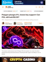 Polygon plunges 9%, losses key support: Can POL still hold $0.09? - AMBCrypto