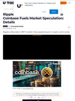 Ripple's Chris Larsen's XRP Move to Coinbase Fuels Market Speculation: Details