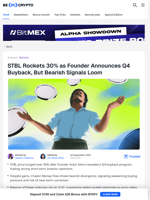 STBL Price Soars on Buyback News, But Bearish Signals Emerge