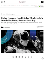 Robot Swarms Could Solve Blockchain’s Oracle Problem, Researchers Say - Decrypt