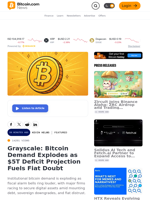 Grayscale: Bitcoin Demand Explodes as $5T Deficit Projection Fuels Fiat Doubt – Featured Bitcoin News