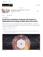 PLTR Price Prediction: Analysts Lift Targets to $250 While Price Clings to SMA-50 by Five Cents - Blockchain.News