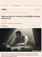 Arbitrum dips 40% in 2026: Can ETHZilla deal help ARB recover? - AMBCrypto