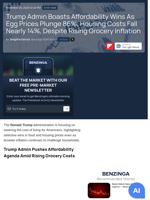 Trump Admin Boasts Affordability Wins As Egg Prices Plunge 86%, Housing Costs Fall Nearly 14%, Despite Rising Grocery Inflation  - Benzinga