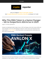 Why This RWA Token Is a Game-Changer – Set to Outperform ADA & Sui in 2025